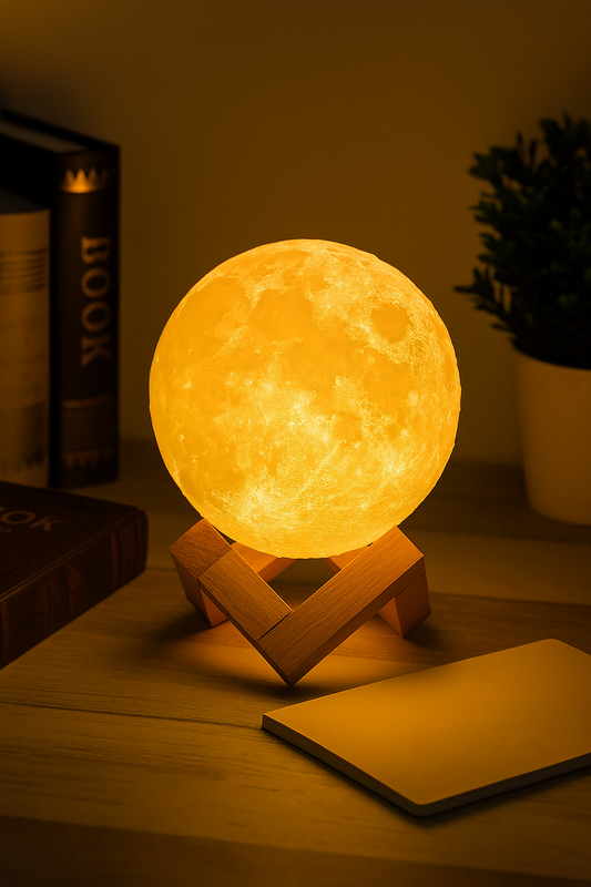 Moon Lamp - Touch Control, Warm LED